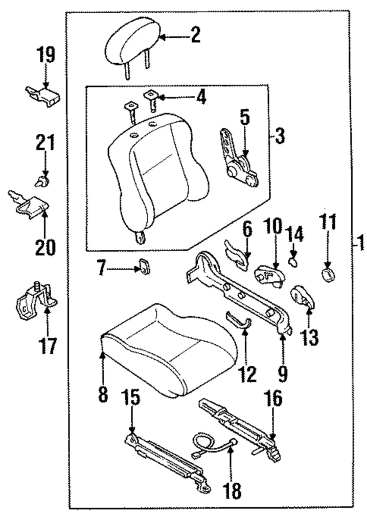 Seat Track - Mazda (BC1M-88-153E)