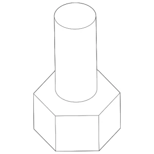 Mount Bolt - Mazda (9YA0-2A-802)