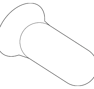 Column Assembly Lower Bolt - Mazda (BBM3-66-154)
