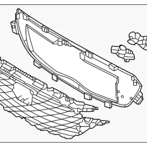 Grille Assembly - Mazda (K0A1-50-710A)