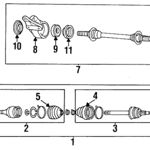 Cv Joint Kit - Mazda (FA09-22-510C)