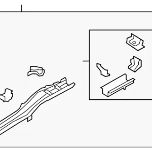 Rear Rail Assembly - Mazda (TD11-53-810L)