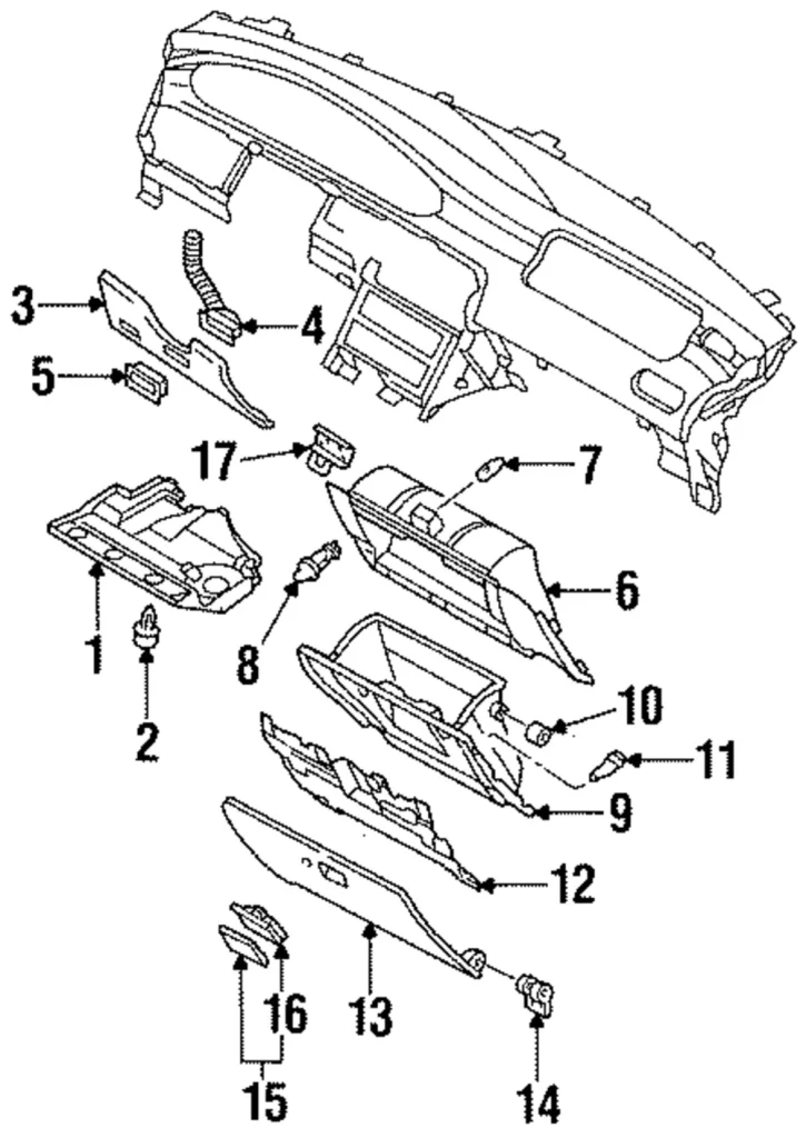 Hinge - Mazda (GA7B-64-071B)