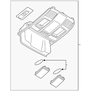 Overhead Console - Mazda (KD45-69-970D-02)
