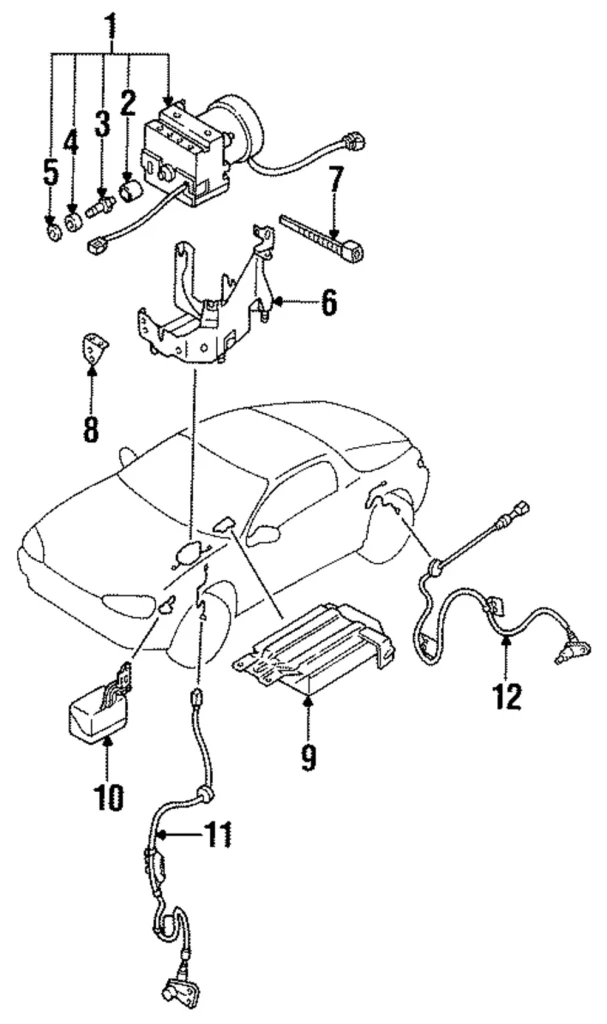 Rear Speed Sensor - Mazda (E042-43-72Y)