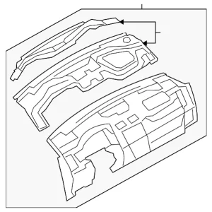 Instrument Panel - Mazda (TD11-60-400L-02)