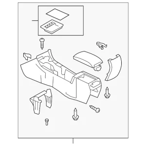 Console Assembly - Mazda (GS3W-64-420J-30)
