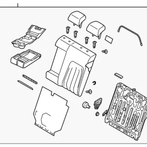 Seat Back Assembly - Mazda (GAAC-57-450F-02)