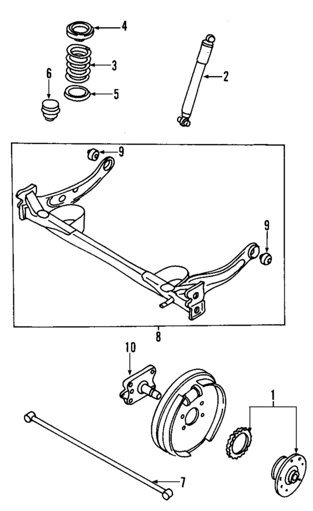 Axle Bushing - Mazda (LC62-28-460C)