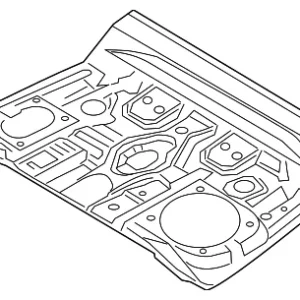 Center Floor Pan - Mazda (KD45-53-721)