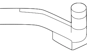 Water Pipe - Mazda (H305-15-19X)