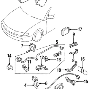 Driver Air Bag - Mazda (GB7E-57-K00)