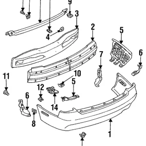Bumper Cover Plate - Mazda (GA2K-50-2B0A)