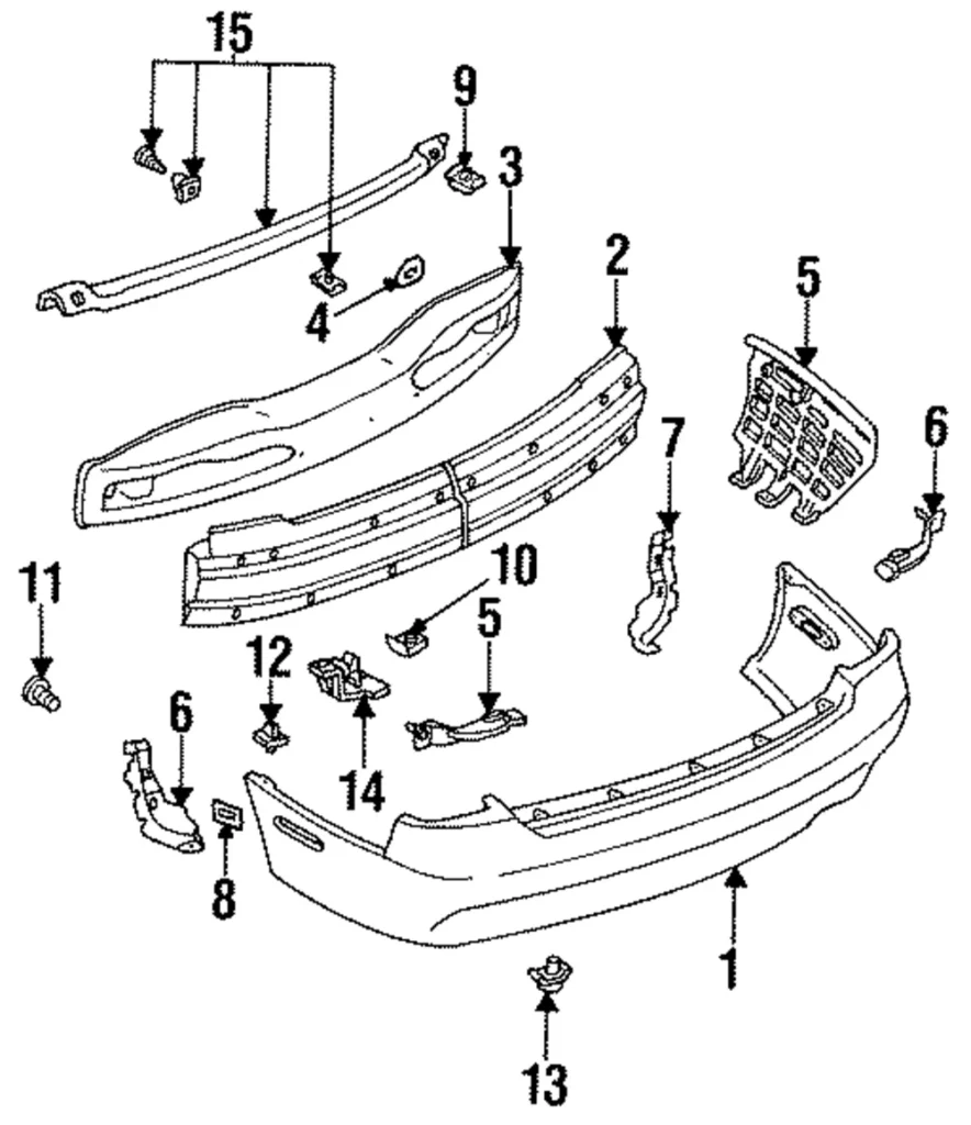 Bumper Cover Plate - Mazda (GA2K-50-2C0A)