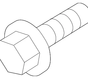 Shield Bolt - Mazda (9079-62-612)