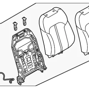 Seat Back Assembly - Mazda (KMV6-88-130-02)