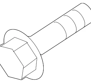 Clutch & Pulley Bolt - Mazda (F065-61-L14)