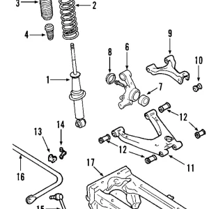 Suspension Shock Absorber - Mazda (N023-28-700B)