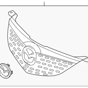 Grille Assembly - Mazda (BN8W-50-710B-01)