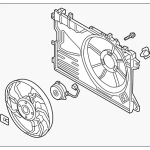 Fan & Motor - Mazda (PAF2-15-025)