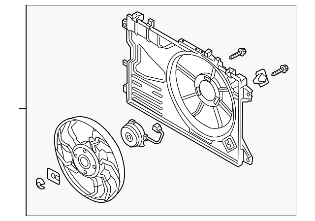 Fan & Motor - Mazda (PX9R-15-025)