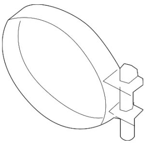 Air Inlet Hose Clamp - Mazda (SH02-13-735A)