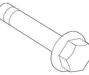 Knuckle Assembly Lower Bolt - Mazda (G21D-26-114)