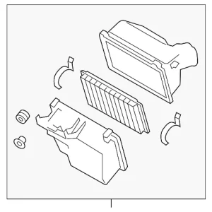 Air Cleaner Assembly - Mazda (LFG1-13-320A)