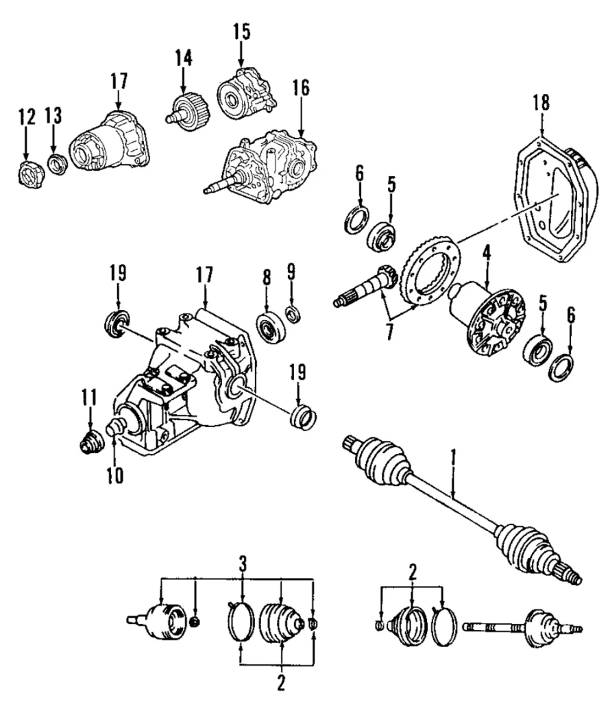 Output Shaft - Mazda (TA01-27-691B)