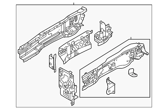 Lower Rail Assembly - Mazda (VC67-53-31X)