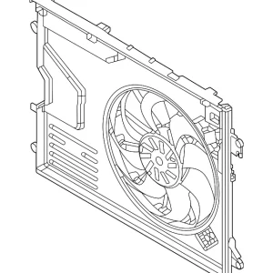 Engine Cooling Fan Assembly - Mazda (PX8E-15-025)