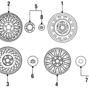 Center Cap - Mazda (HG31-37-190A)