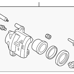Disc Brake Caliper - Mazda (BPYK-33-61XC)