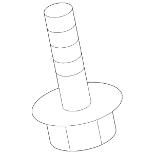 Lamp Bracket Lower Bolt - Mazda (GDK5-51-6H9)