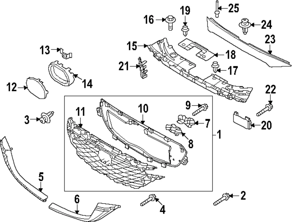 Bumper Cover Cap - Mazda (KPF2-50-104)