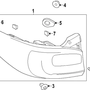 Tail Lamp Gasket - Mazda (DN4J-51-3G8)