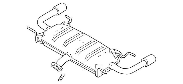 Rear Muffler - Mazda (PYA3-40-100A)