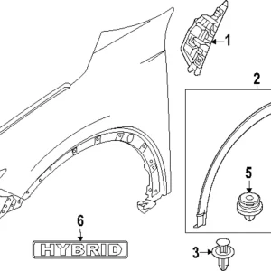 Upper Molding - Mazda (VA40-50-8B1B)