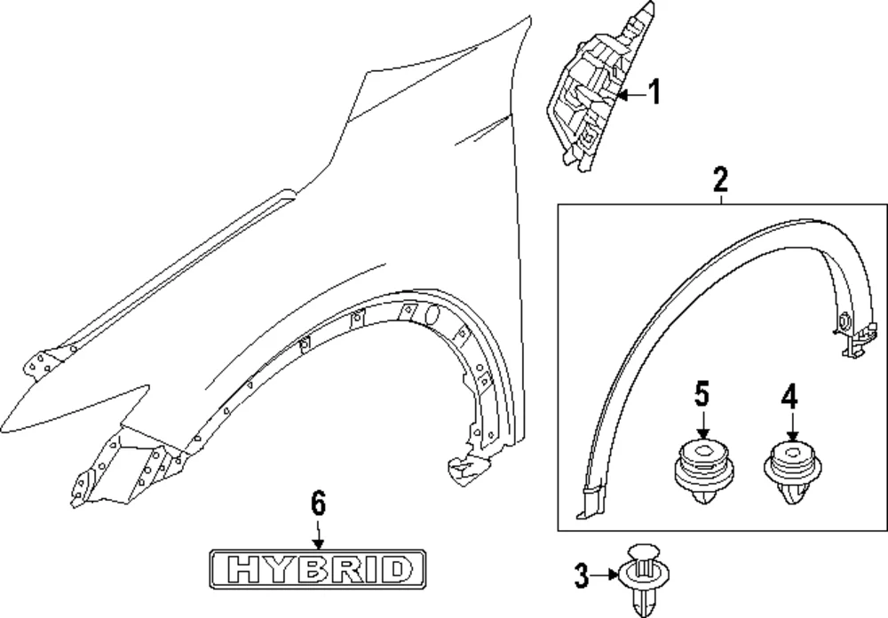Upper Molding - Mazda (VA40-50-8B1B)