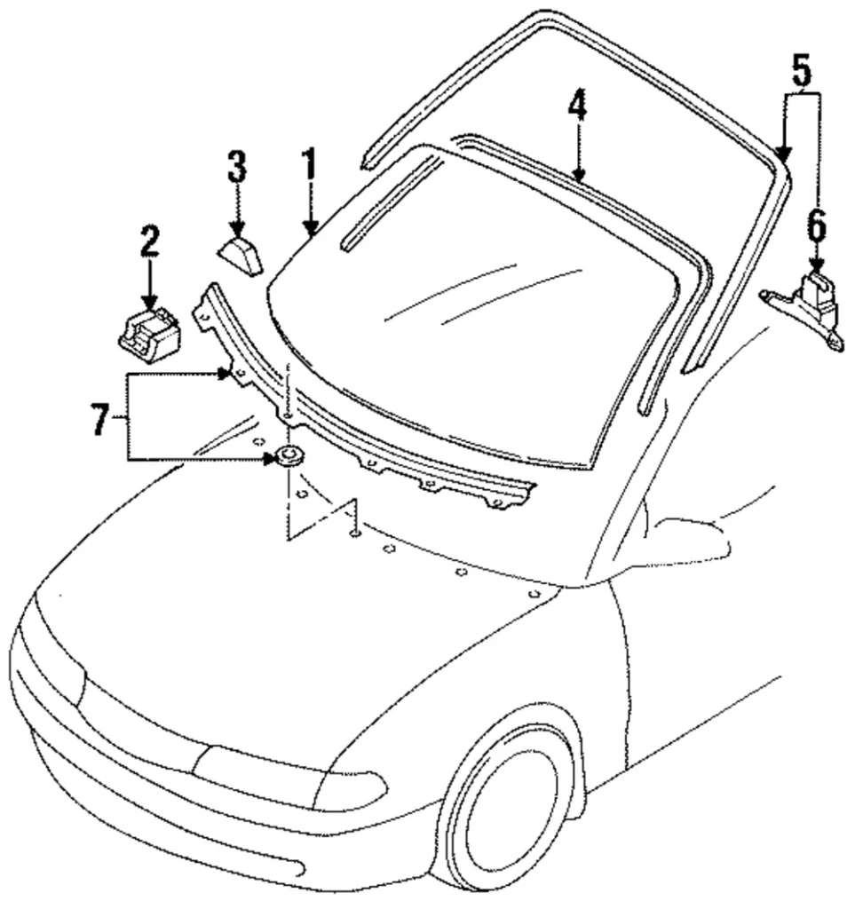 Upper Molding - Mazda (GAYN-50-6AXD)