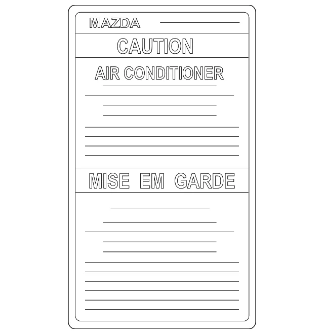 AC Label - Mazda (FE01-61-439)
