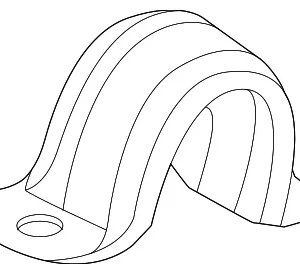 Stabilizer Bar Bracket - Mazda (KBB6-34-155)