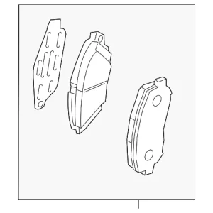 Brake Pads Front - Mazda (DGY9-33-28Z)