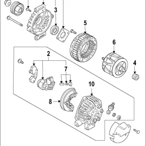 Rear Cover - Mazda (L3P9-18-W51)