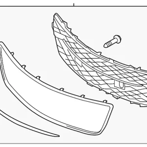 Lower Grille - Mazda (TE69-50-1T0A)
