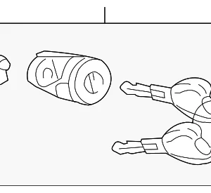 Cylinder & Keys - Mazda (D3Y0-76-220)