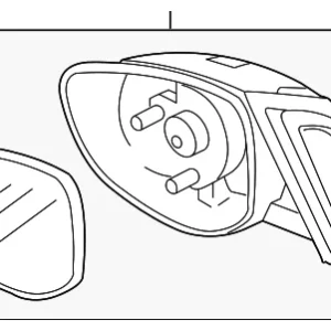Mirror Assembly - Mazda (DR61-69-12ZB)