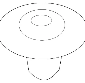 Air Inlet Duct Retainer Clip - Mazda (DF71-51-SJ3)