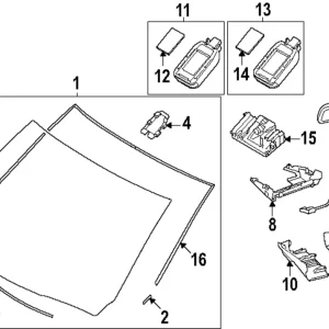 Windshield - Mazda (KR9R-63-900E)