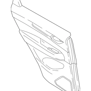 Door Trim Panel - Mazda (KB7W-68-550D-02)